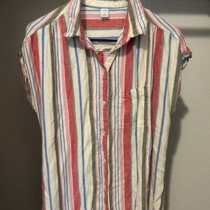 Women’s Old Navy Sleeveless Dress/Long Shirt Size Large